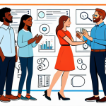 디자인 일러스트 기법 - **

"A vibrant, modern design illustration featuring a diverse group of people collaborating on a di...