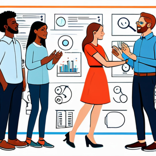 디자인 일러스트 기법 - **

"A vibrant, modern design illustration featuring a diverse group of people collaborating on a di...